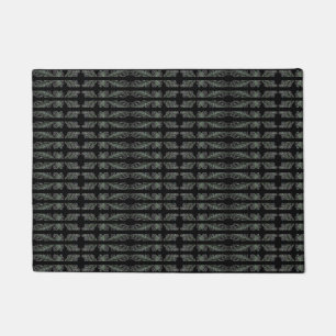 Intricate Swirls Black Doormat