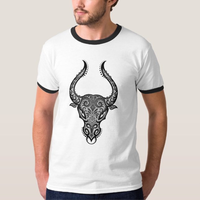Intricate Tribal Taurus T-Shirt (Front)