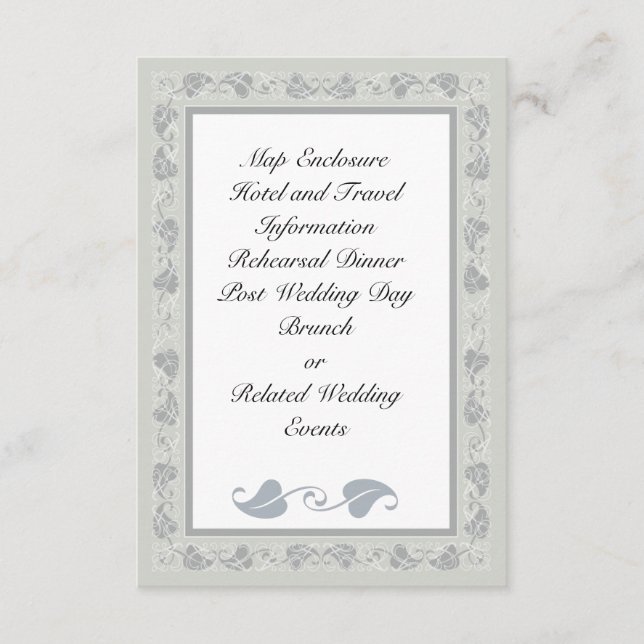 Intricate Vines Enclosure Card (Front)