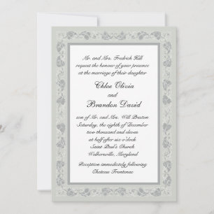 Intricate Vines Wedding Invitation