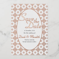 Intricate Wedding Save the Date Invitation 