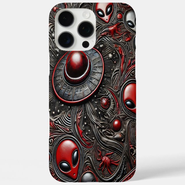 Intriguing Patterns of Alien Life and Encounters Case-Mate iPhone Case (Back)