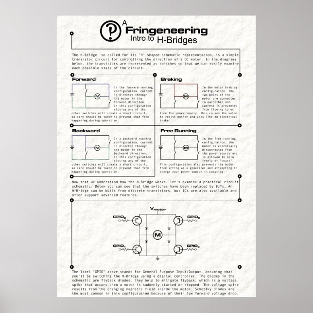Intro to H-Bridges Poster (Front)
