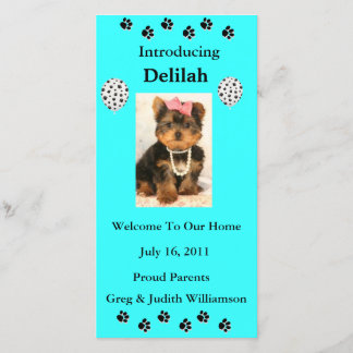 Introduce Your Adopted Pet Photo Card