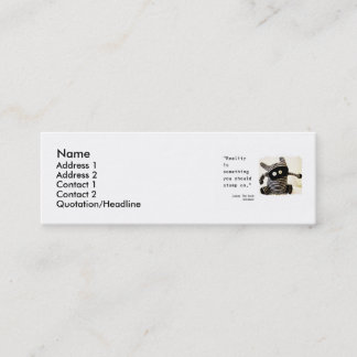 Introduce your attitude! mini business card