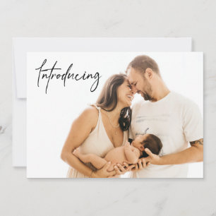 Introducing Baby BOY Birth Custom Newborn photos Announcement