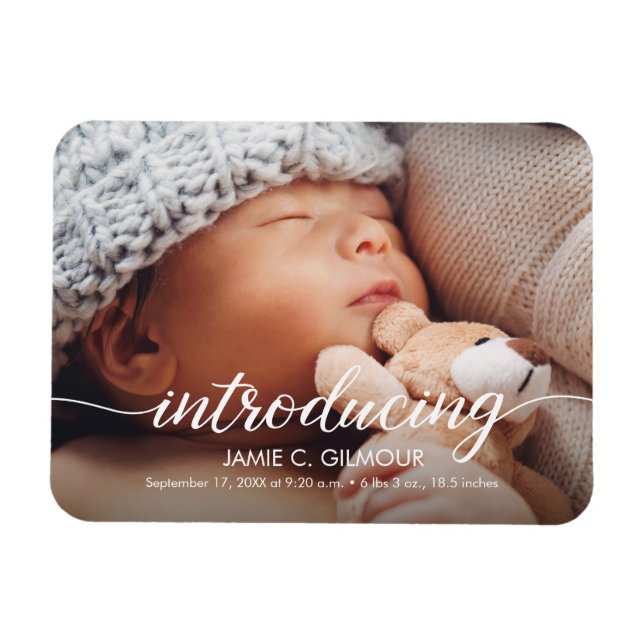 Introducing Baby Customisable Name photo Magnet (Horizontal)