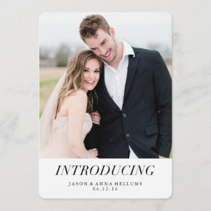 Introducing   Modern Photo Wedding Announcements
