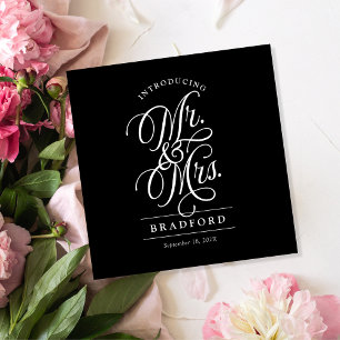 Introducing Mr and Mrs Elopement Photo Gallery Tri-Fold Invitation