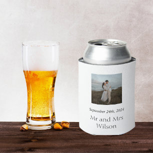Introducing our Modern Minimalistic Elegant Photo  Can Cooler