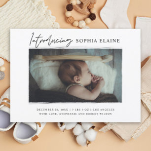 Introducing Our Newborn Photo Birth Announcement