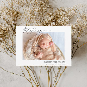 Introducing Script Photo Announcement