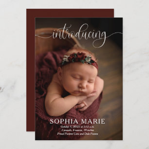 Introducing Sweet Baby Photo Birth Announcements