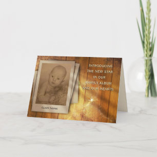 Introducing the New Star in Our Family Album Announcement