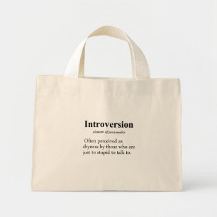Introversion Definition Mini Tote Bag