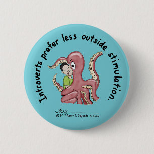 Introvert Basics: Stimulation Blue Button