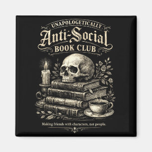 Introvert book club funny bookworms social magnet