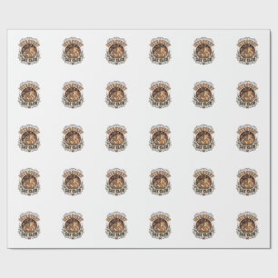Introvert Cat Club Cat Introvert Anti Social Vinta Wrapping Paper