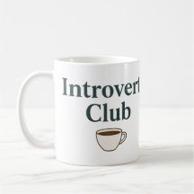 Introvert Club – Aesthetic Coffee Mug