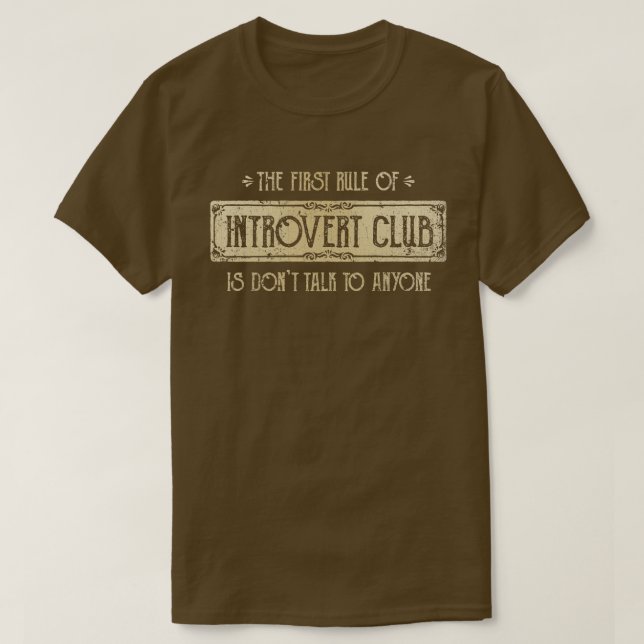 Introvert Club T-Shirt (Design Front)