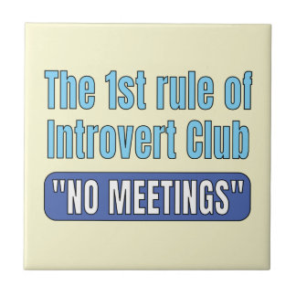 Introvert Club    T-Shirt Tile