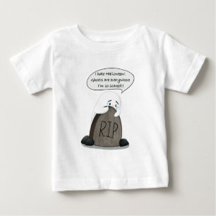  Introvert ghost hate Halloween Baby T-Shirt