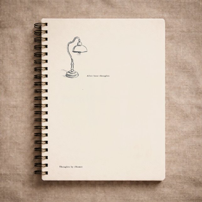 Introvert Gift Minimalist Line Art Quiet Solitude  Notebook (Creator Uploaded)