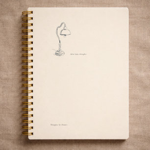 Introvert Gift Minimalist Line Art Quiet Solitude Notebook