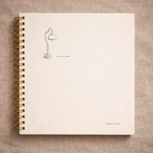 Introvert Gift Minimalist Line Art Quiet Solitude Notebook