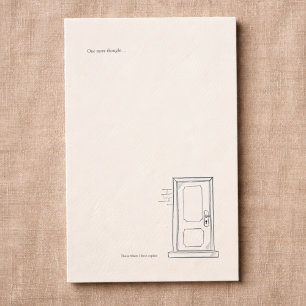 Introvert Gift Quiet Solitude Closed Door Enclosure Card