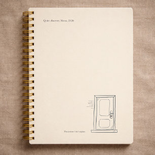 Introvert Gift Quiet Solitude Closed Door Planner