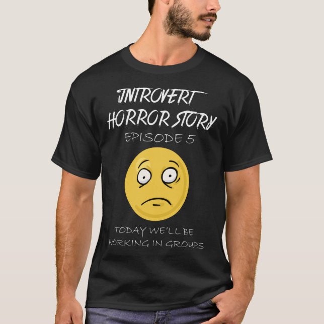 Introvert Horror Stories T-Shirt (Front)