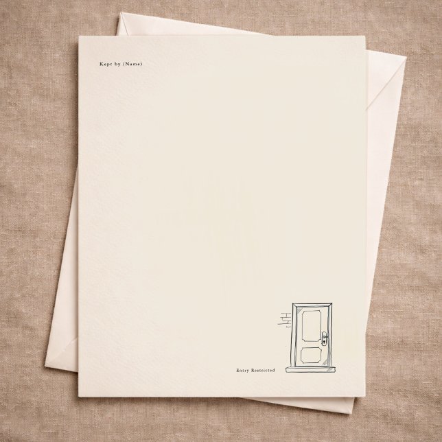 Introvert Journal/Letter writing Quiet Solitude  Custom Letterhead (Creator Uploaded)