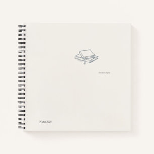 Introvert Literary Aesthetic/ Spiral Notebook
