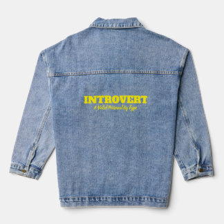 Introvert Love Denim Jacket