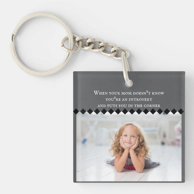 Introvert Meme Keychain (Front)