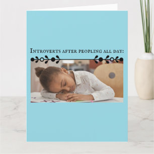 Introvert Meme Thank You Card