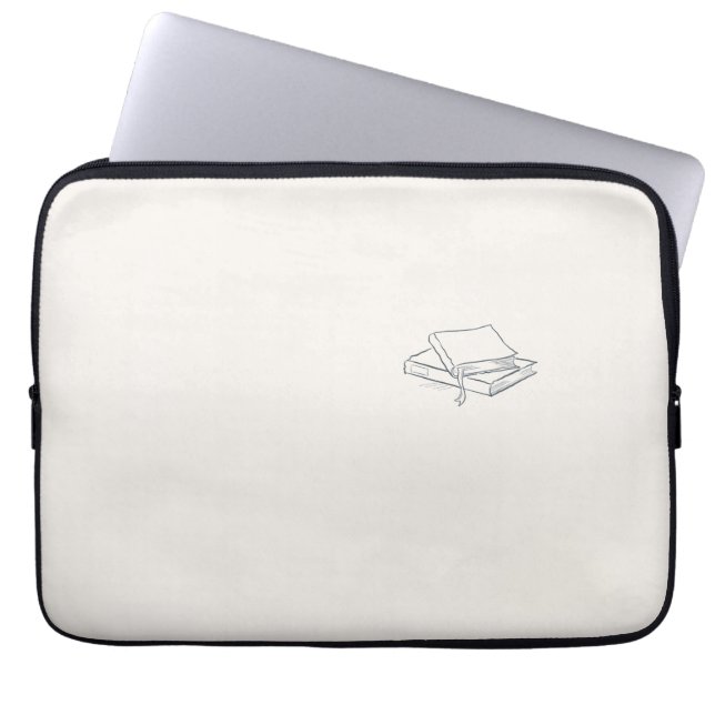 Introvert Minimalist Line Art  Laptop Sleeve (Front)