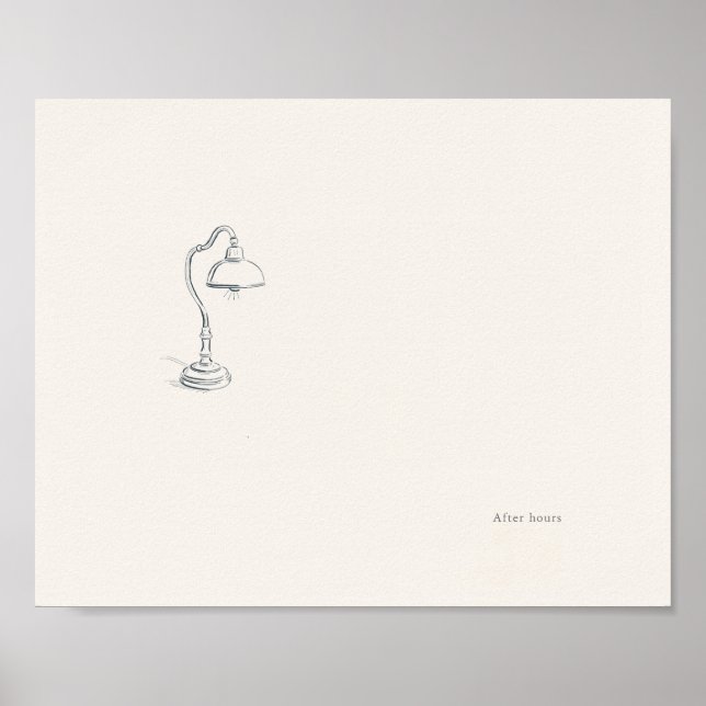 Introvert Minimalist Wall Art Poster (Front)