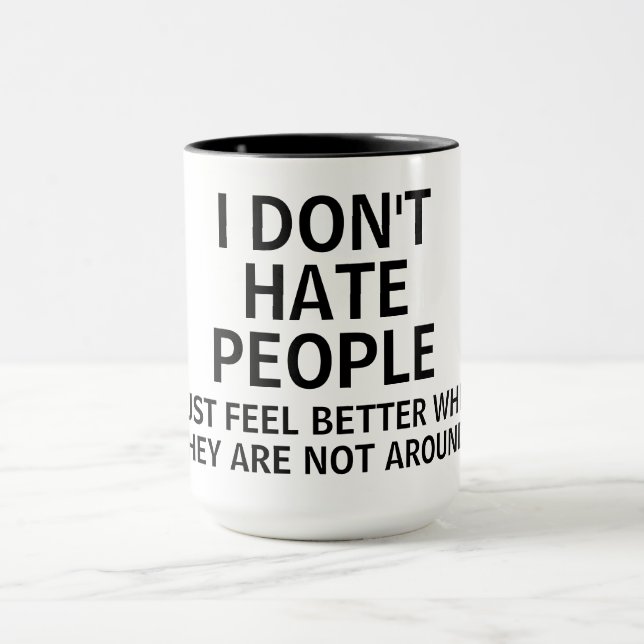Introvert People Funny Quote Mug (Center)
