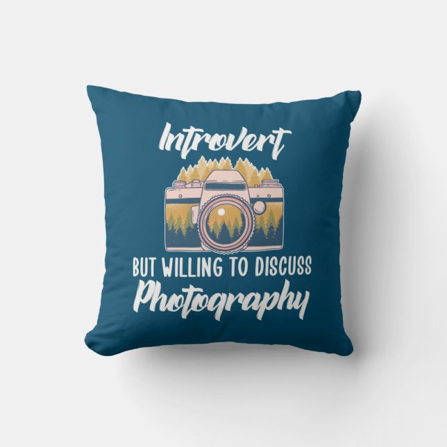 Introvert Photography Cushion (Front)