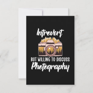 Introvert Photography RSVP Card