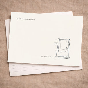 Introvert Quiet Solitude Custom Correspondence Postcard