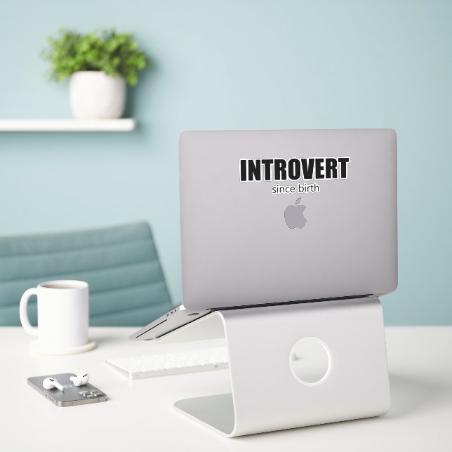 Introvert since birth (Laptop On Desk)
