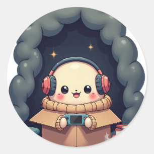 Introvert Social Battery Drain Homebody Life Noise Classic Round Sticker