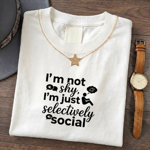 Introvert T-Shirt Socialite Quote Design