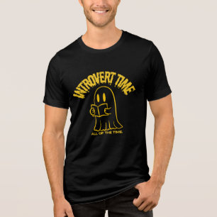 Introvert Time - IT2501👻 Tri-Blend Shirt