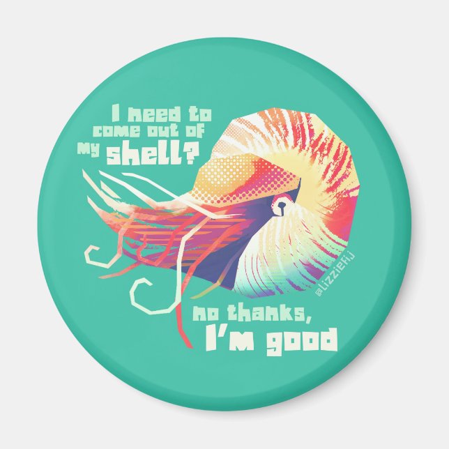 Introvertebrate nautilus magnet (Front)