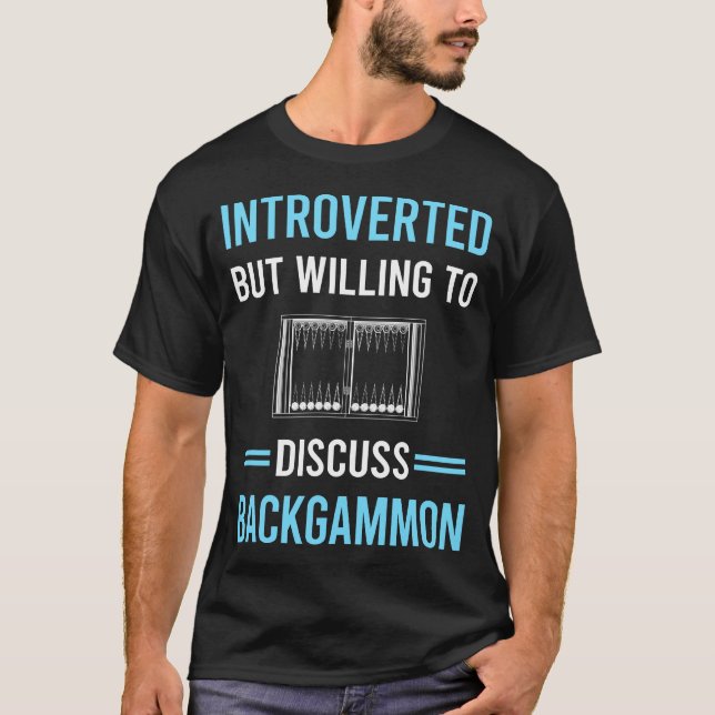 Introverted Backgammon T-Shirt (Front)