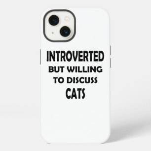 Introverted But Cats Are an Exception – Cat Design iPhone 13 Case